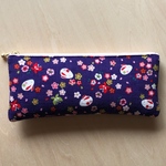 うさぎと花のペンケース・メガネケース *和柄