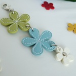 *価格変更* Triple  flower ストラップ green