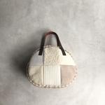 【Sale‼ 11/4まで】ころりんボストン(wool patch -white x beige-）