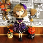 ブライス　リカちゃん  プーリップ  ハロウィン  ドレス