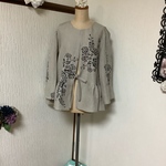 リネン薔薇プリント  ジャケット💕