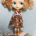 *ブライスワンピース*ケイフ･ファセット*brown*