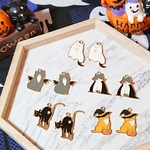 【素材】🎃 ハロウィン 🎃 エポ付きチャーム 猫