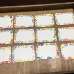 かわいいメッセージカードシール⑦①