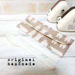 【受注製作】カトラリーケース*しろくまナチュラル*入園入学ランチ用品 