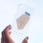 drawing flower   クリアケース iPhoneのみ対応 送料無料