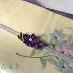再販 ちんまり桔梗の帯留 
