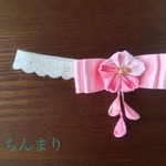 ＊再販＊ちんまり姫のヘアバンド リボンに桜