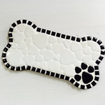 骨型タイルプレート(肉球入り)♪