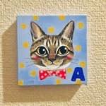 『ミニキャンバス  ポートレート』アクリル原画10×10cm