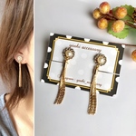【再販】華奢 ミニパール×ゴールドチャーム ピアス/イヤリング