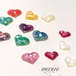 選べるハートピアス ▷ カラフル ▷金属アレルギー対応ピアス