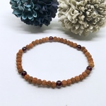 SALE！ ❁真実・結愛❁ガーネットとミニルドラクシャ・菩提樹ブレスレット＊