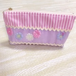 【SS.SALE】マチ付きポーチ お花