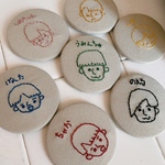 松松set  刺繍缶バッチ