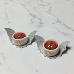 ハロウィンパンプキンプディング脳みそ乗せ