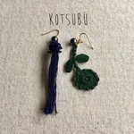  タッセルのお花と、ボヌールのピアス*。ミナペルホネン