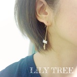 値下げ♡サンゴと羽根のピアス(s)　coral*wing*s 