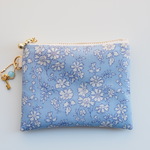 LIBERTY　Capel　カペル　35B　スカイブルー　◆　ビニコのクリアminiポーチ　★パスケース、コイン、キーケースに♪　