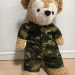 ダッフィーSサイズ 迷彩柄  オールインワン(つなぎ)コスチューム