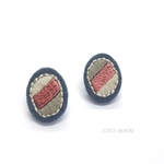 純毛フェルトのあったか刺繍ピアス サージカルステンレス