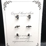 ハロウィン＊小さなメタルピアス～SILVERカラー～