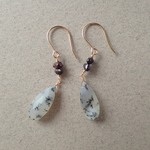 14kgf＊デンドライトオパール ピアス