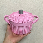 【mint様専用】小鍋かごとリボンカップ