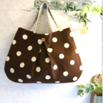 ドット柄のタックBag