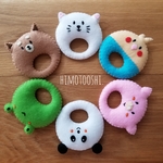 ☆ポーチ付き！動物たちの 紐通し ☆