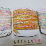 101☆引き揃え糸☆ペラコーン3個セット☆手染め糸☆ラッピング☆arinco