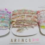 110☆引き揃え糸☆ペラコーン3個セット☆手染め糸☆ラッピング☆arinco