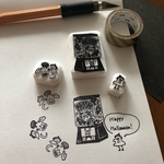 【受注生産】ハロウィンのガチャガチャはんこ
