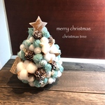 Xmas◇クリスマスツリー◇木の実のホワイトグリーンクリスマス