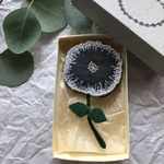 ミナペルホネン  jellyflower ブローチ  F