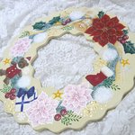 ベアがかわいいクリスマスリース❤トールペイント