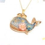 507-54　花クジラのペンダント
