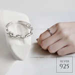 ［KG］【限定】❤️プラチナコーティング   チェーンリング silver925【残り1個】