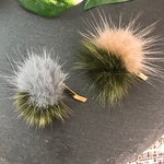 秋☆冬 ふわふわファーのポニーフック