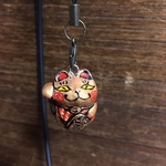 ストラップ「金の招き猫」
