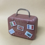 1個 ボストン バッグ 旅行鞄 ミニチュア カスタム ドール用品 ドールハウス