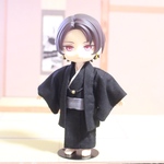オビツ11 羽織 黒 ねんどどーる