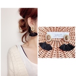  数量限定☺︎刺繍デザイン【地球マーブルタッセル2way】