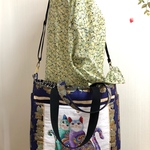 ポケットいっぱいマザーズバック⁑仲良しx猫x金ラメx紺色