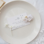 for baby&kids *kirakira sweets clip【下フリル white】