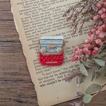 「Old typewriter」陶土ブローチ