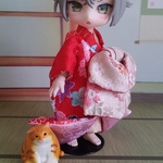 オビツ11　花魁風着物　 