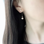 Swarovski＆小さなコットンパール Earring