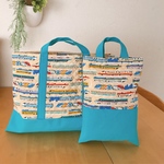  2点セット 帆布とキルティングのしっかりバッグ&上靴入れ　 入園　入学