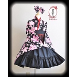 和ロリ【初恋シリーズ・黒桜】70㎝丈